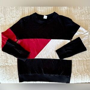 Zyia Active Block Sweatshirt Women’s Small Long Sleeve Pullover Crewneck Top